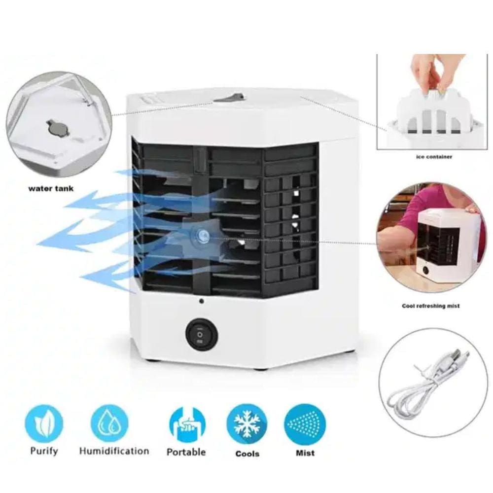 Mini Climatizador R9 3 Em 1 Ar Condicionado Usb 12V 110V220V