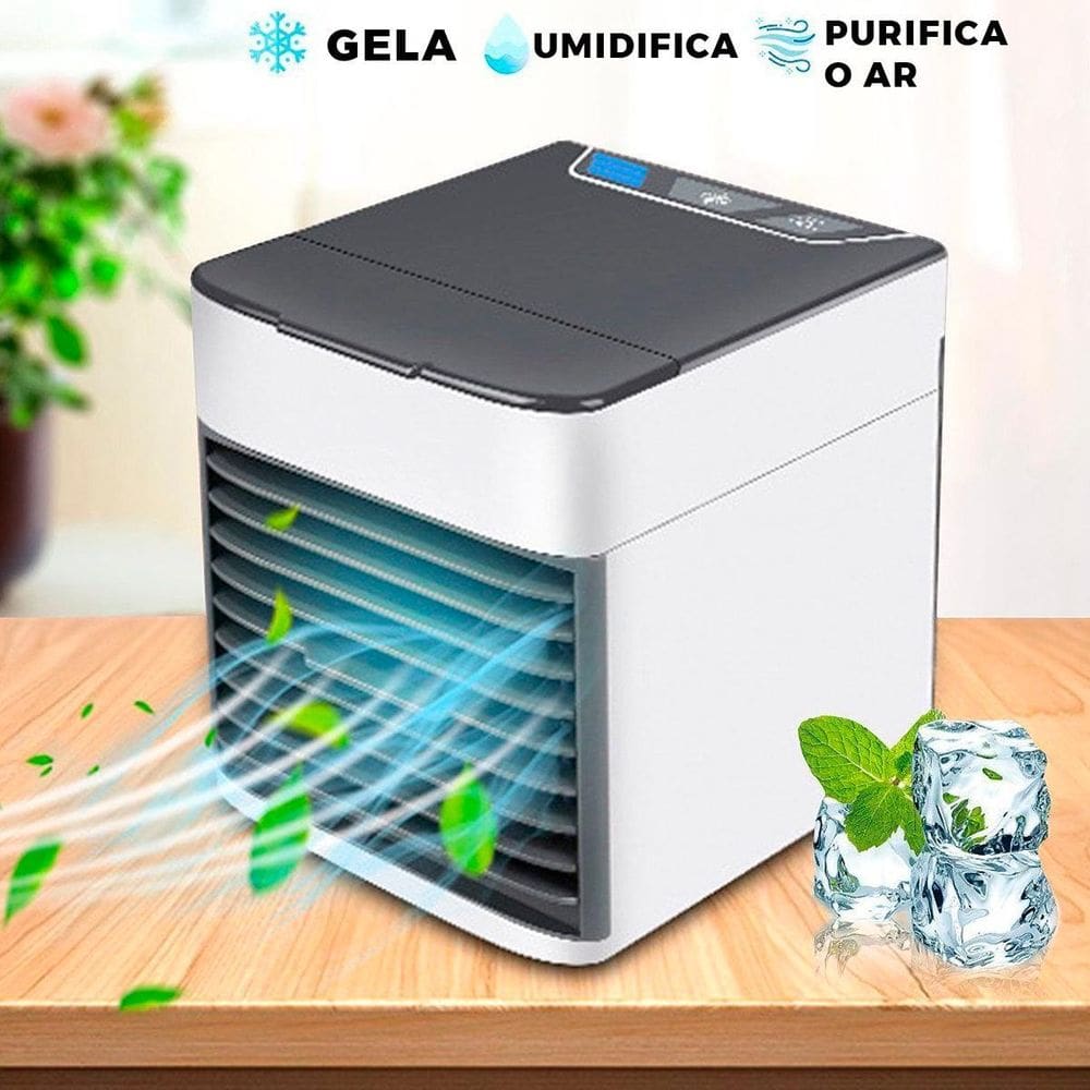 Mini Ar Condicionado Usb Portátil Ventilador Ideal Quarto E
