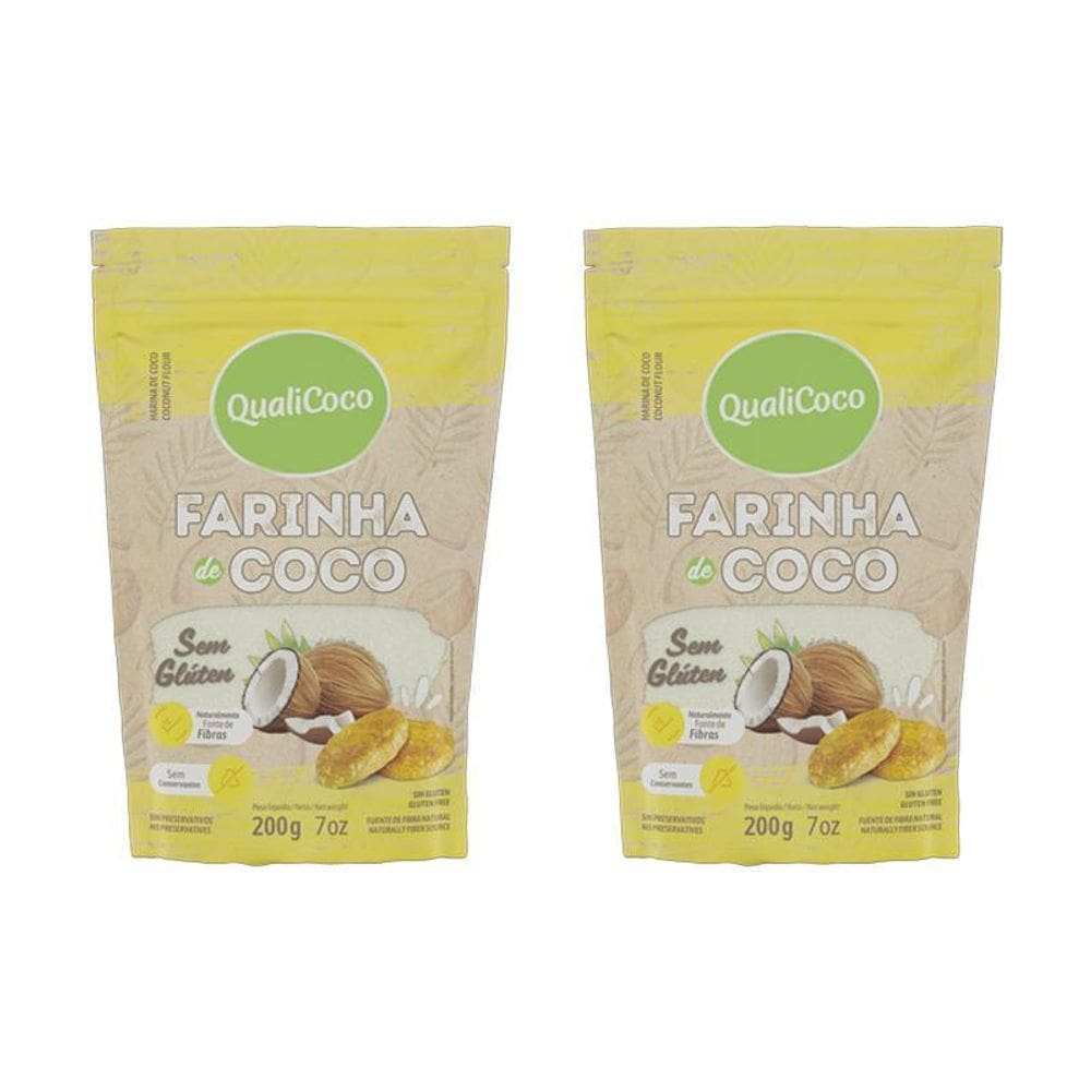 Kit 2X: Farinha De Coco Qualicoco 200G