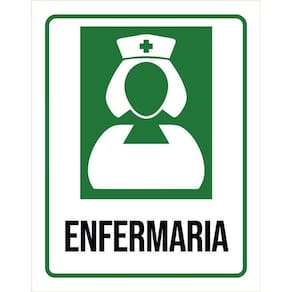 Placa Sinalização Hospitalar Enfermaria 36X46