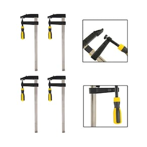 Kit 4 Grampos Carpinteiro Tipo F Sargento 120X1000Mm 40 Pol