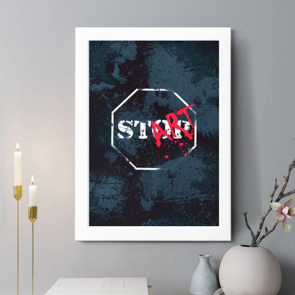 Quadro Decorativo St Op Art 33X24Cm