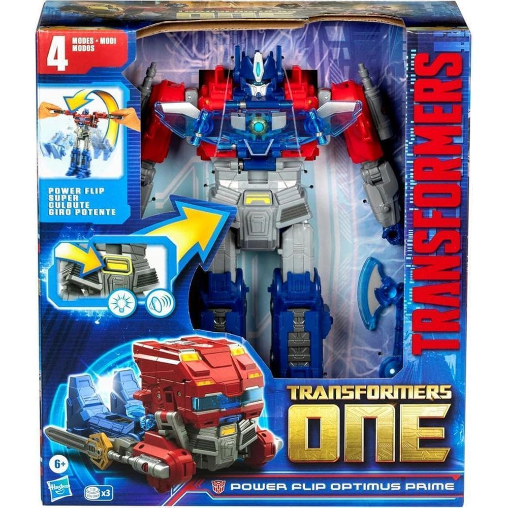 Transformers One Movie Power Flip Optimus Prime F9209 Hasbro