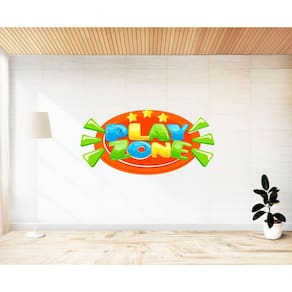 Adesivo De Parede Play Zone Espaço Kids E Gamer