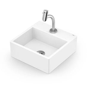 Kit Cuba Para Banheiro Basic Q6 Torneira Bica Baixa Branco