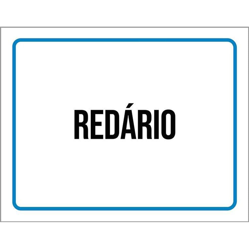 Kit 3 Placas Sinalização Ambiente Redário