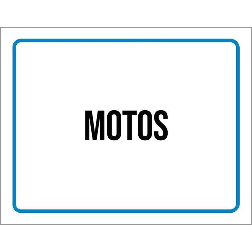 Placa Ambiente Sinalização Setor Motos 36X46