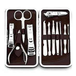 Kit Unhas Profissional Pedicure E Manicure Completo 12 Peças