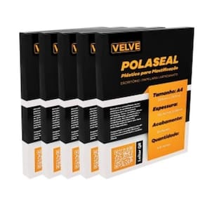 Plástico Plastificação A4 Polaseal 500 Folhas Velve