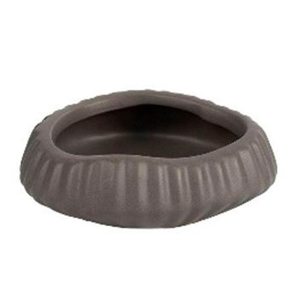 Porta Velas Recife Preto 9X3.5X8.5Cm Cerâmica
