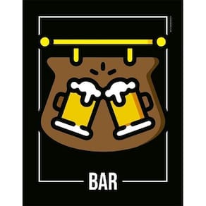 Kit 3 Placas Desenho - Bar