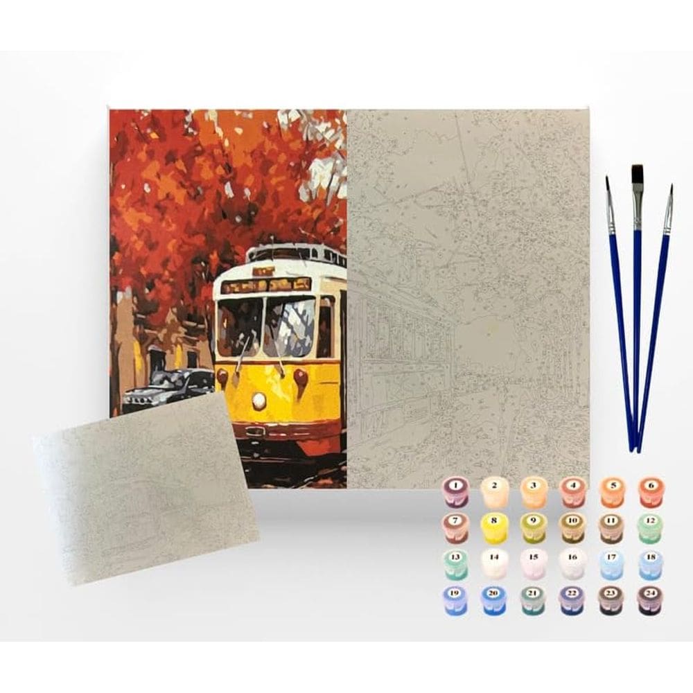 Tela Pintura Numerada Bondinho 40x50 C3040-w8616
