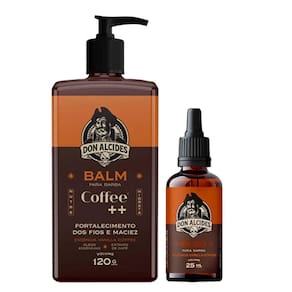 Kit Balm E Óleo Hidratante Para Barba Coffee Don Alcides