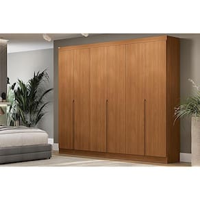 Guarda Roupa Casal 6 Portas e 4 Gavetas R582 Canela - Kappesberg