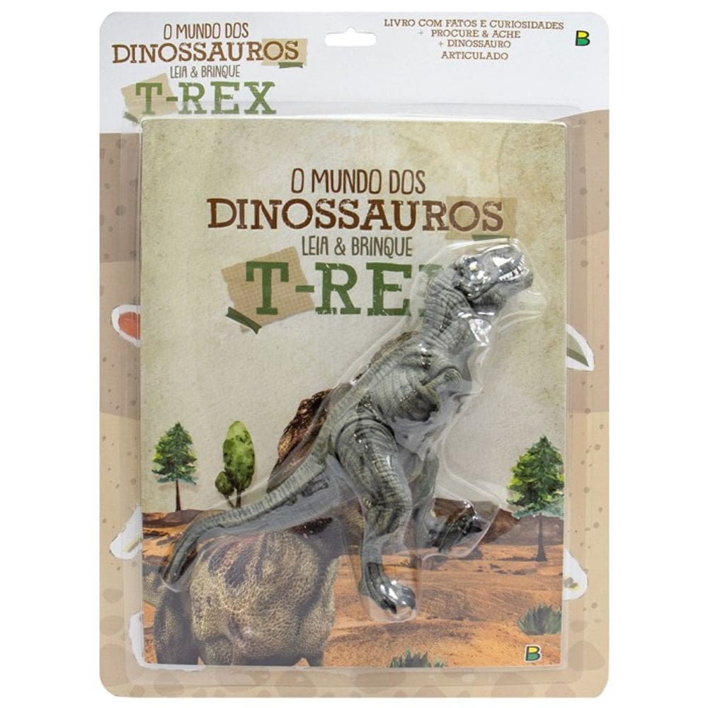 Mundo dos Dinossauros, o - Leia & Brinque: T-rex