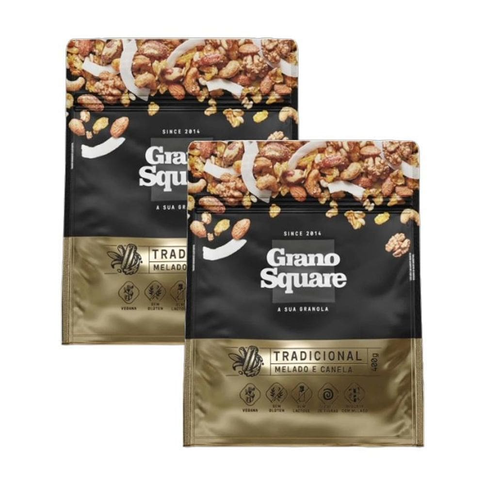 Kit 2X: Granola Premium Tradicional Sem Glúten Granosquare