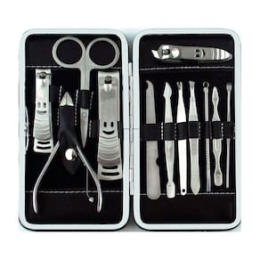 Kit Unhas Profissional Pedicure E Manicure Completo 12 Peças