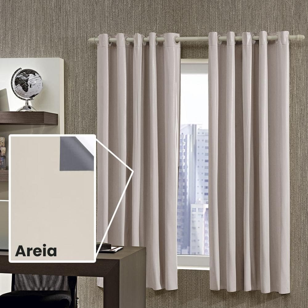 Cortina Sala / Quarto Blackout 100% 4,2 X 2,5M Bella Janela