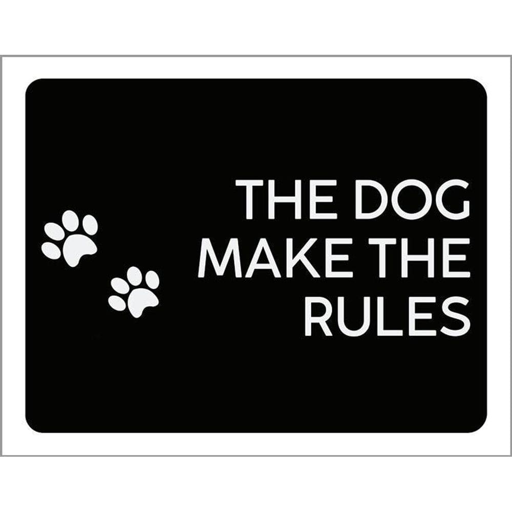 Kit 3 Placas Decorativa - The Dog Make The Rules