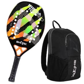 Raquete Beach Tennis Shark Predator 22Mm 2025 + Mochila Tour