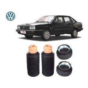 Par Kit Coxim Batente Coifa Dianteiro Volks Santana Quadrado 1992 1993 1994