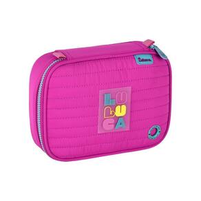 Estojo Box Luluca Meninas 100 Pens Escolar Juvenil - Rosa