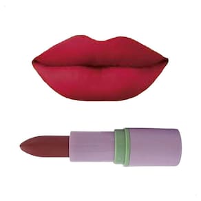 Batom Matte Aveludado Vermelho Vintage Fps Textura Macia