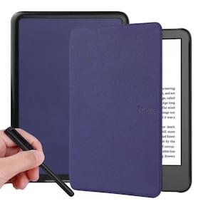 Case Couro Premium Para Kindle 12 Básico 6.0 + Caneta Touch