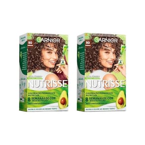 Coloraçao Nutrisse 50 Castanho Claro / Amêndoa - Kit Com 2Un