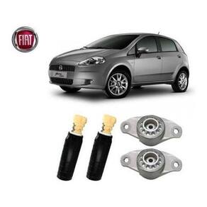 Kit Coxim Batente Traseiro Punto 2008-2012 2 Unidades