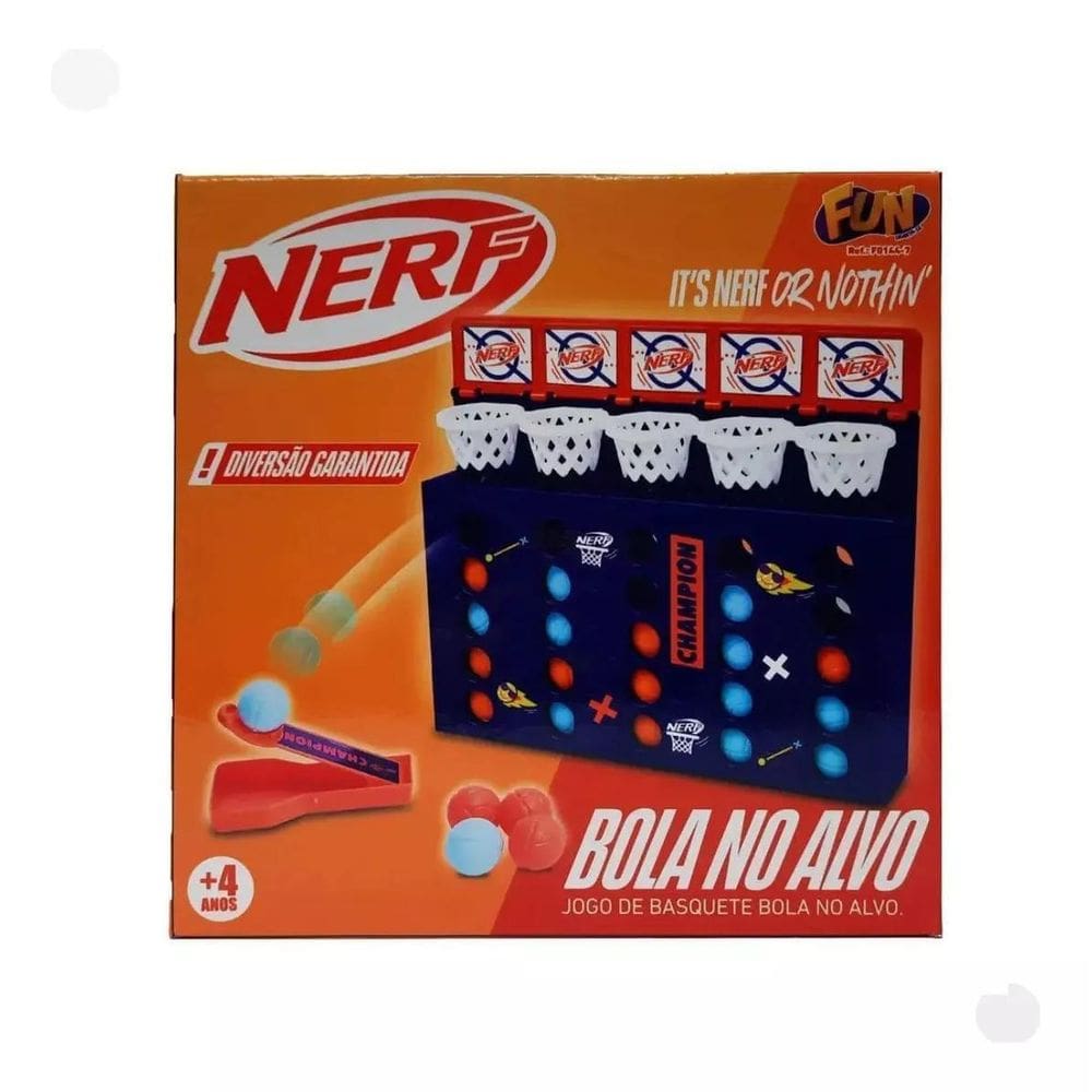 Jogo De Basquete Bola No Alvo Nerf Fun F0144-7