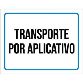 Placa Sinalização Transporte Por Aplicativo 36X46