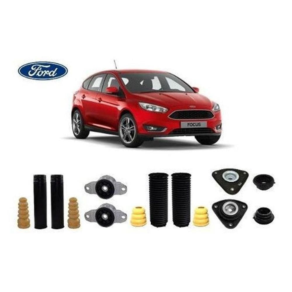 4 Kit Coxim Rolamento Dianteiro Traseiro Ford Novo Focus 2017 2018 2019