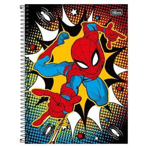 Caderno Homem Aranha Capa Dura Espiral 80F 1 Matéria Escolar