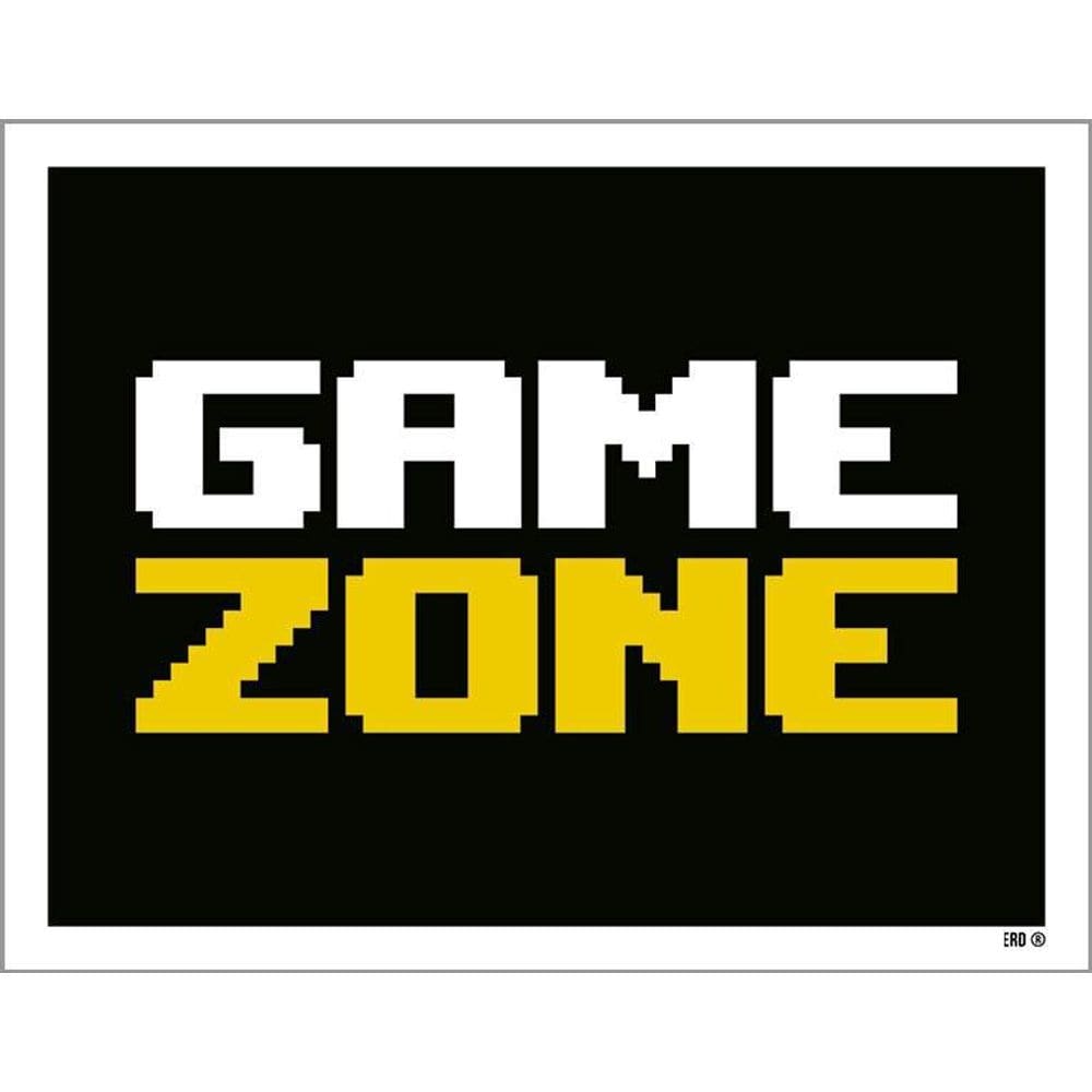 Kit 3 Placas Decorativa - Game Zone