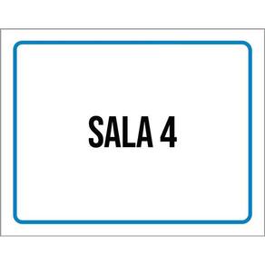Placa Ambiente Sinalização Setor Sala 4 36X46