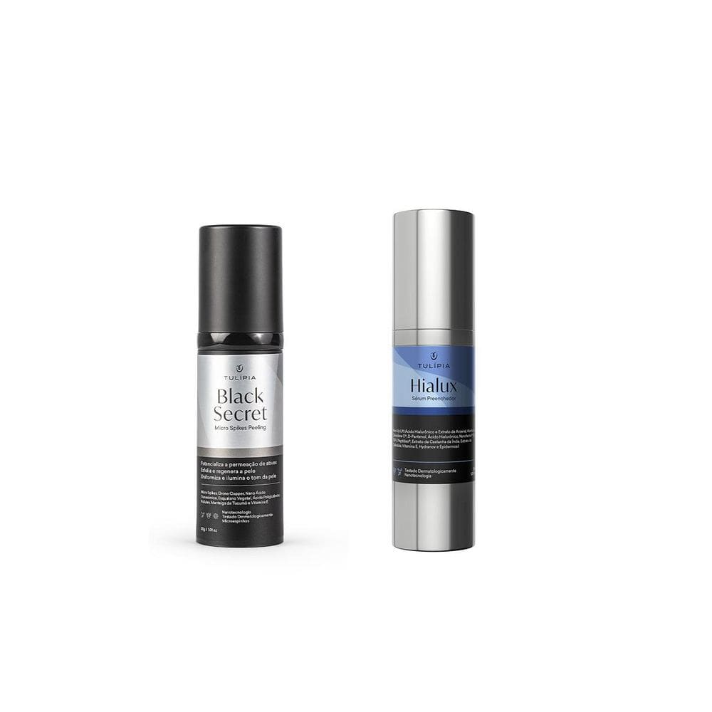 Kit Black Secret Micro Spikes Peeling E Serum Hialux