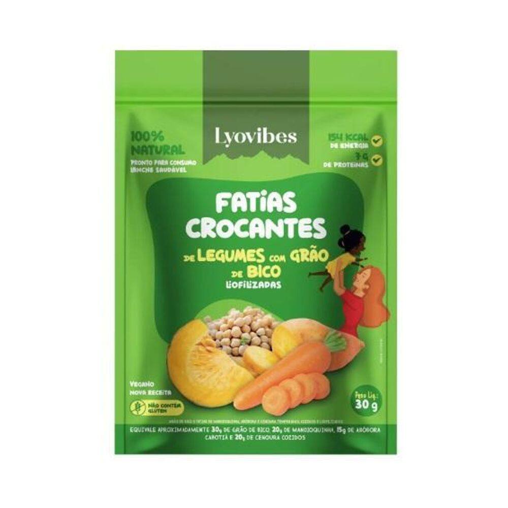 Snack De Legumes Com Grão De Bico Liofilizado Lyovibes 30G
