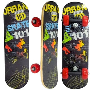 Mini Skate Madeira Infantil Completo Montado Até 30 Kg