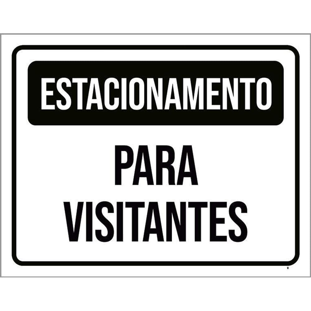 Placa Estacionamento Para Visitantes 36X46