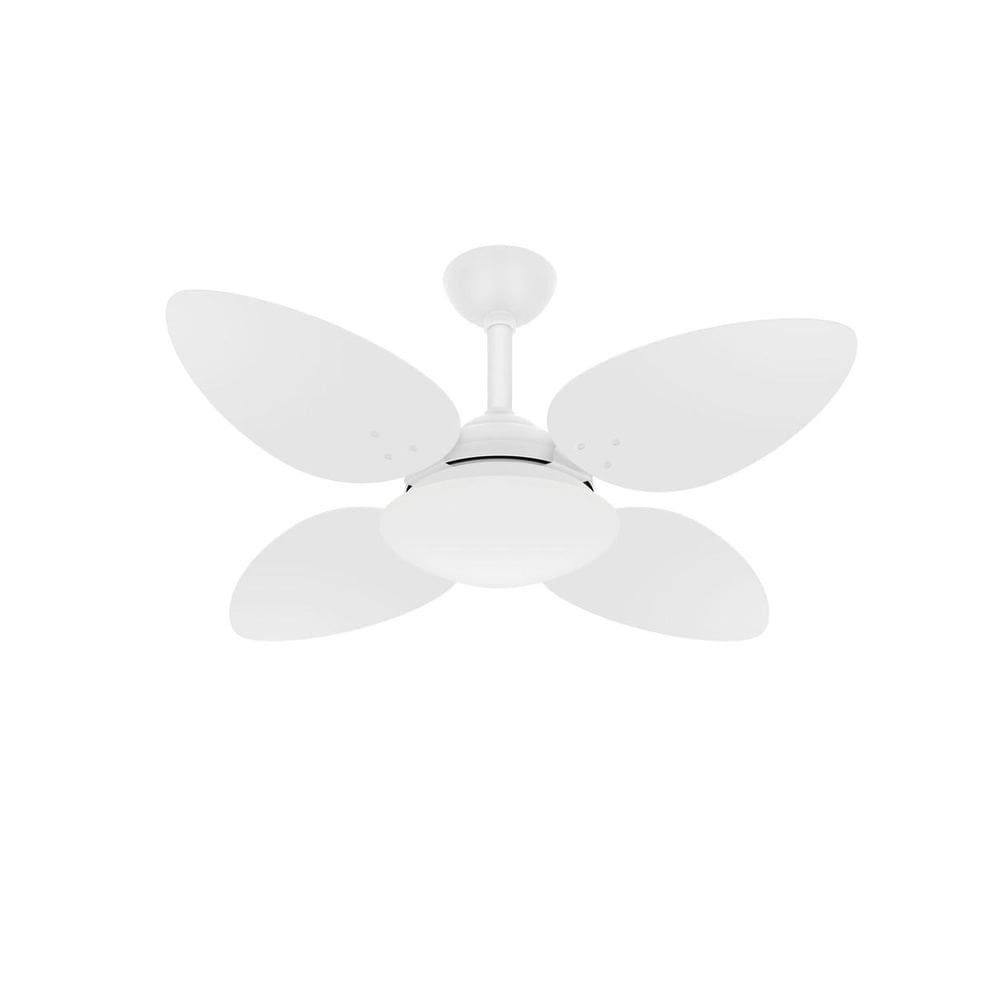 Ventilador Teto Turbo Sala Petalo 4 Pás Branco Ventax 110V