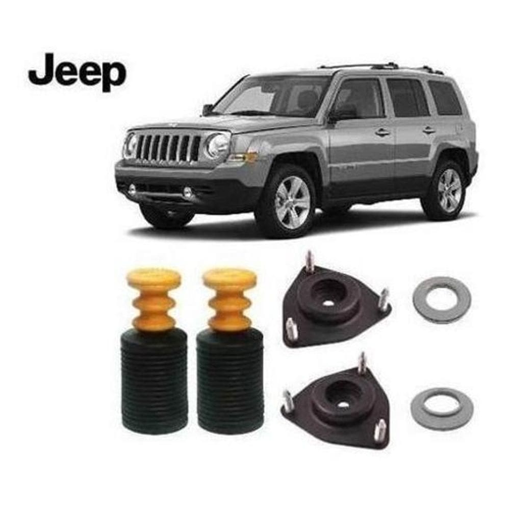 Par Kit Coxim Rolamento Batente Coifa Dianteiro Jeep Patriot