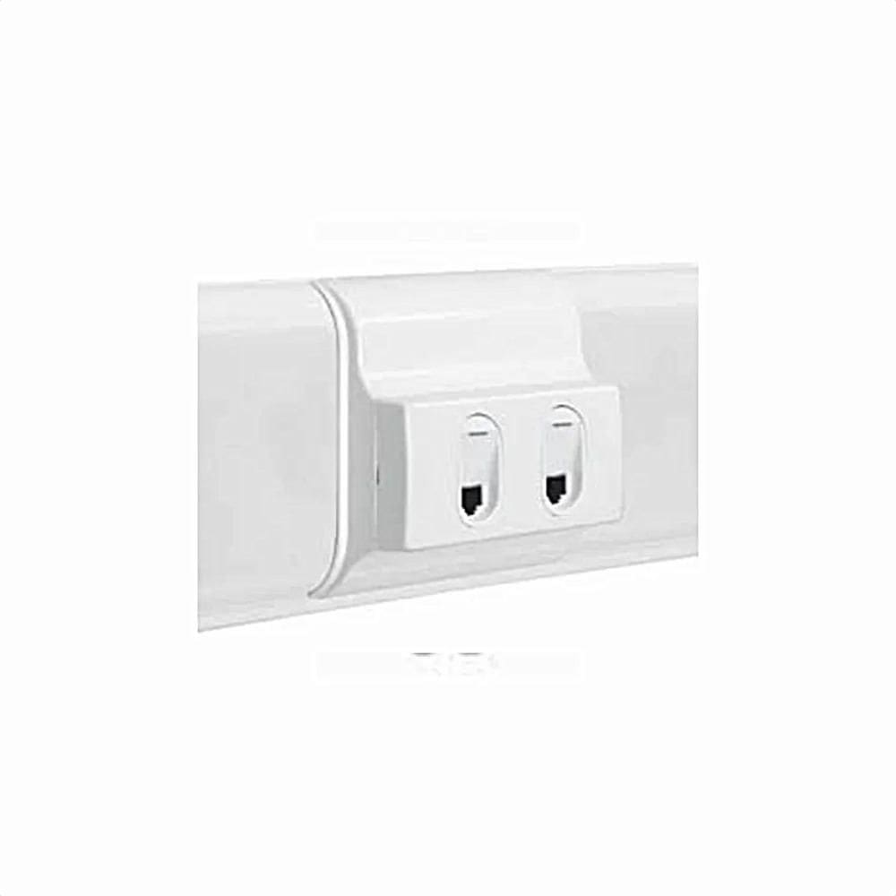 Tomada RJ45 LCS Cat6 +RJ11 K10 Sistema X Branco 675049 Legrand