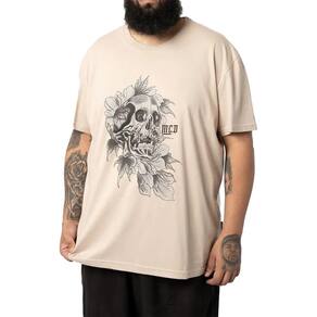 Camiseta MCD Caveira Caligrafitti SM25 Masculina Areia