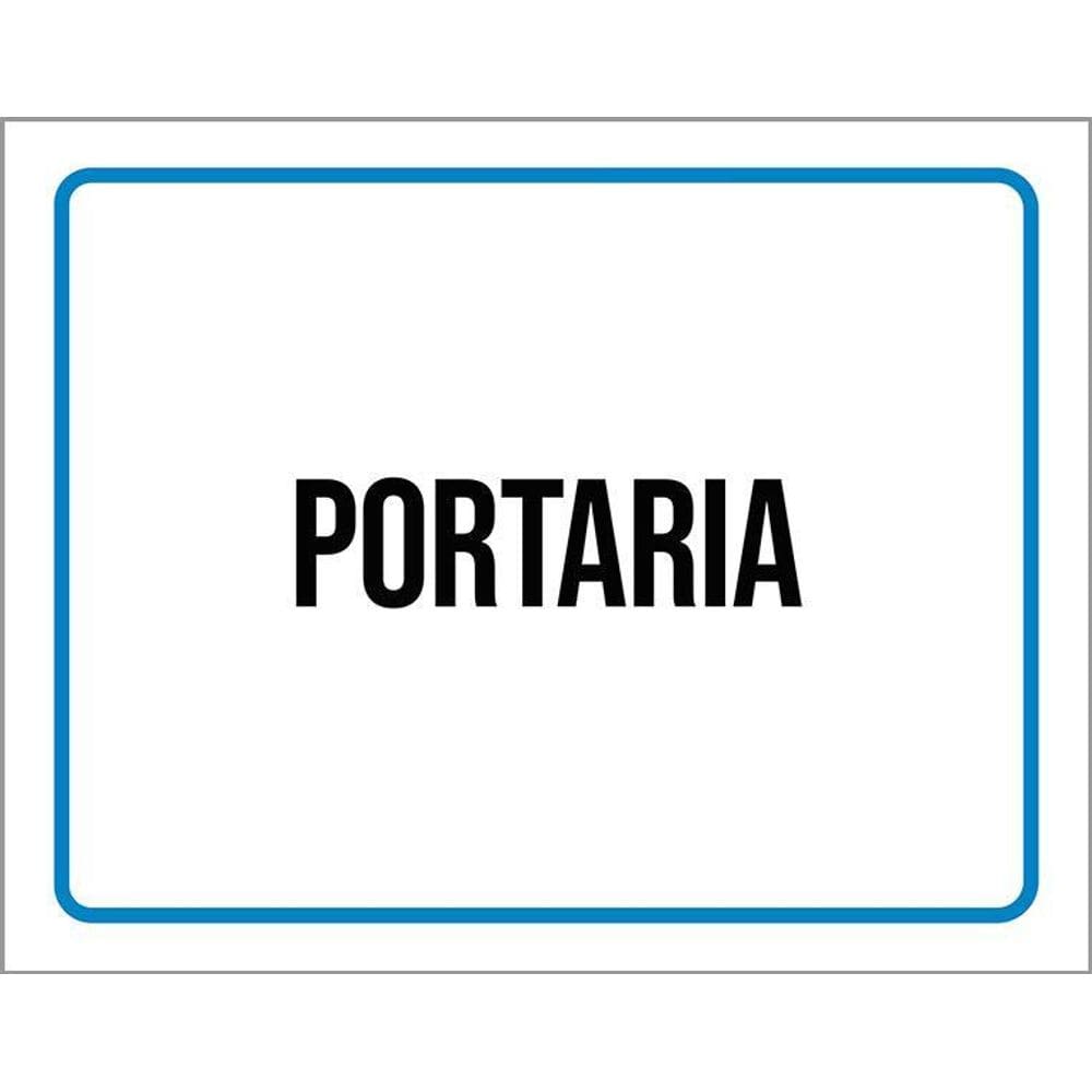 Placa Ambiente Sinalização Setor Portaria 36X46