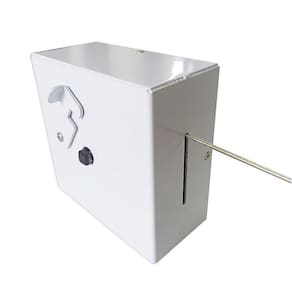 Varal Recolhível Retrátil De Parede Em Aço Discreto Branco