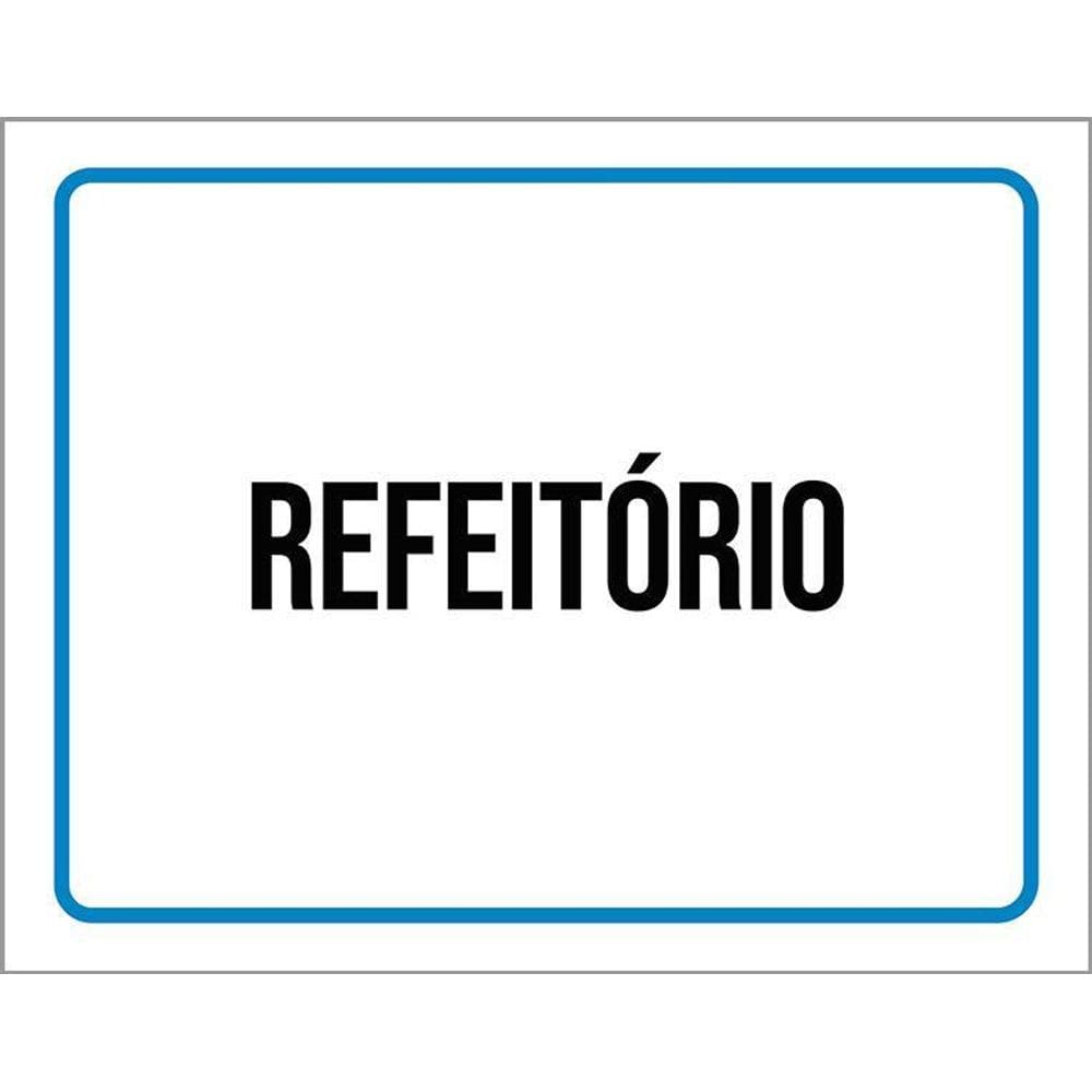 Kit 3 Placas Sinalização Ambiente Refeitório