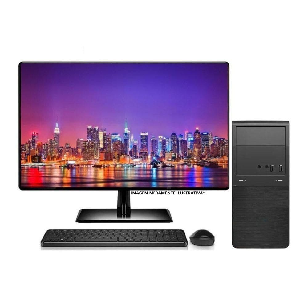 Computador Completo Desktop Intel Core I5 16gb Monitor 19.5 Hdmi Ssd 480gb Windows