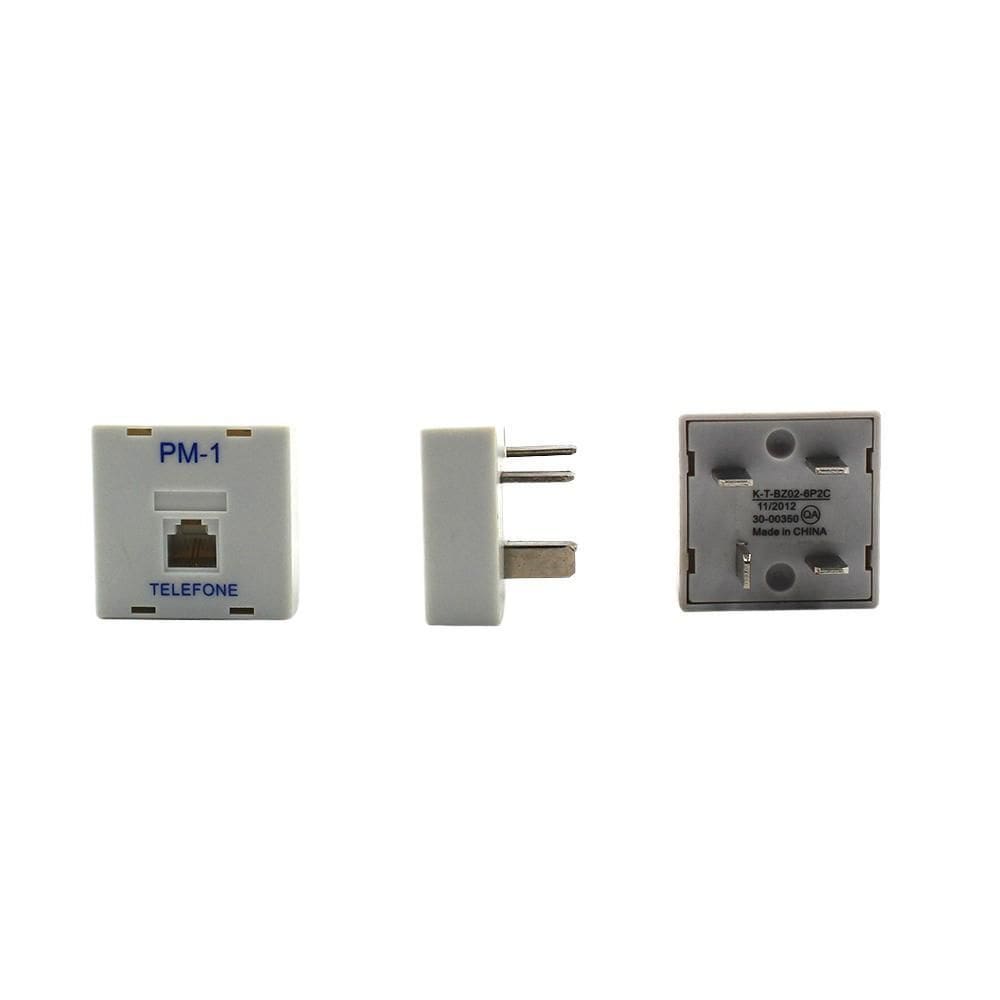 Pino Modular Rj11 Para Telefone Com 2 Unidades Branco
