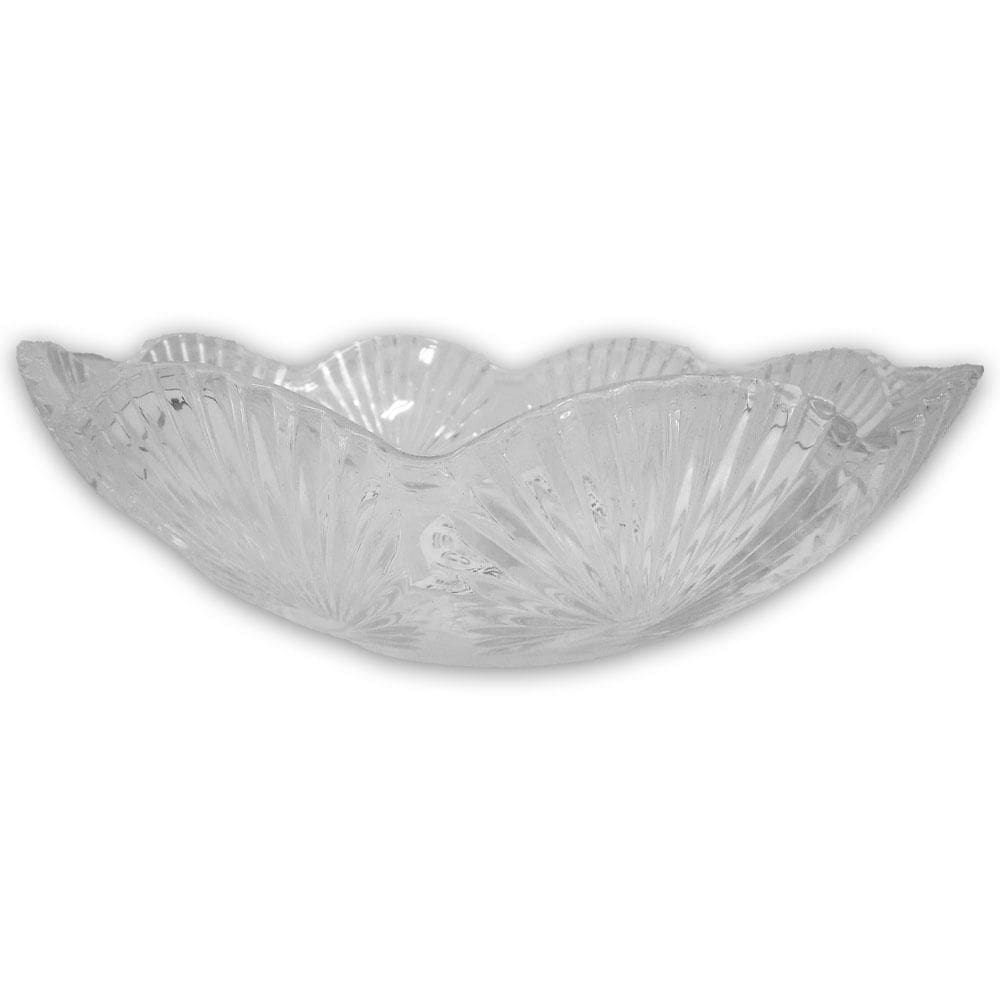 Enfeite Natalino Centro De Mesa 33Cm Vidro Cristal Cromus